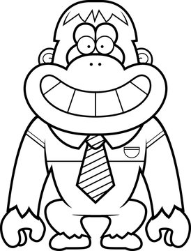 recommend clip art: Cartoon Orangutan Tie