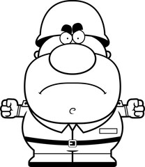 Angry Cartoon Soldier