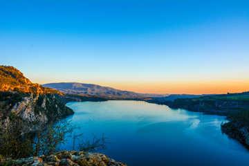 Paisaje de alto de Huesca, España