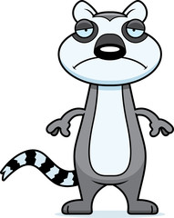 Sad Cartoon Lemur