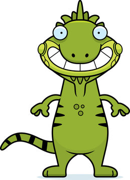 Happy Cartoon Iguana