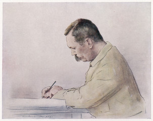 Conan Doyle - Menpes 1900. Date: 1859 - 1930