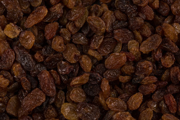 Sweet raisins background