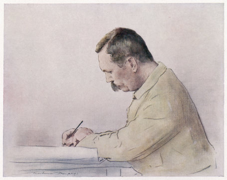 Conan Doyle - Menpes 1900. Date: 1859 - 1930