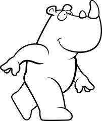 Rhino Walking