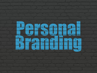 Fototapeta na wymiar Marketing concept: Personal Branding on wall background