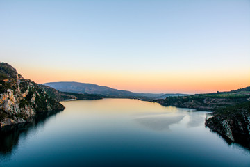 Paisaje de alto de Huesca, España