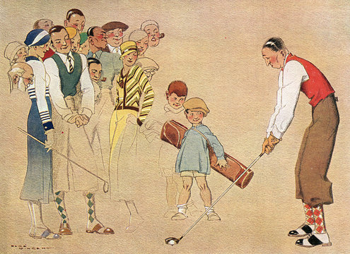 Golf - The Beginner. Date: 1933