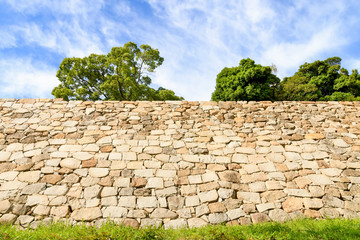 Remains of Akashi Castle in Hyogo, Japan