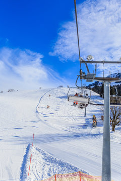 Ski lift.  Ski resort  Soll, Tyrol, Austria