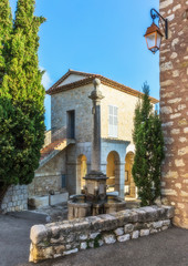 Fototapeta premium Patio with fountain