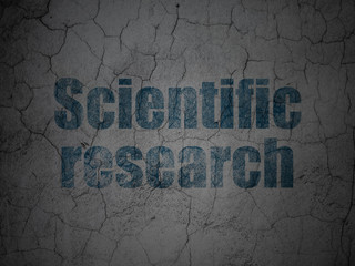 Science concept: Scientific Research on grunge wall background