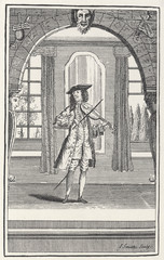 Violinist  1731. Date: 1731