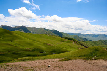 Fototapeta premium Beautiful landscape in Kyrgyzstan