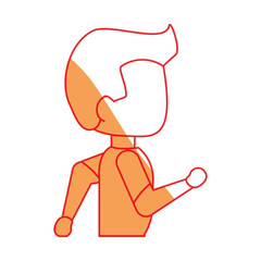 Man running cartoon icon vector illustration graphic design