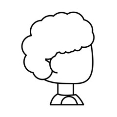 Man faceless head icon vector illustration graphic