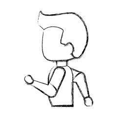 Man running cartoon icon vector illustration graphic design