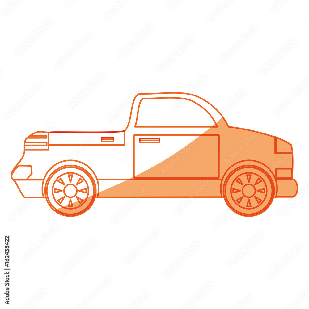 Poster isolated van car icon vector illustration graphic design