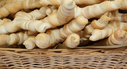 honey-like bread for sale in bakery