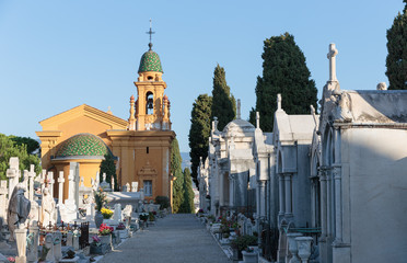Old Chateau Cemetery in Nice on Castle Hill