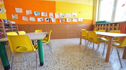 inside a classroom of the school