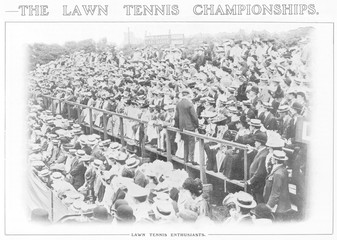 Wimbledon Crowd  1909. Date: 1909