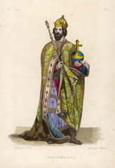 Charlemagne  King and Emperor. Date: 742 - 814