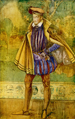 Englishman 1580. Date: circa 1580