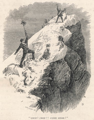 Matterhorn Climbed. Date: 1865