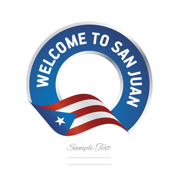 Welcome to San Juan Puerto Rico flag logo icon