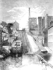 Canal - Inclined Plane - 19th century. Date: 1880