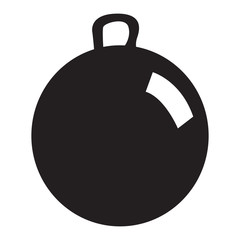 Isolated silhouette of a ball toy, Vector illustration