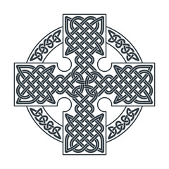 Vector celtic cross. Ethnic ornament Geometric design T-shirt pr
