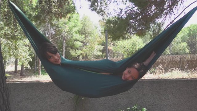 Compartiendo hamaca