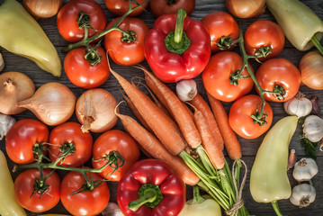 Vegetable fitness concept background.