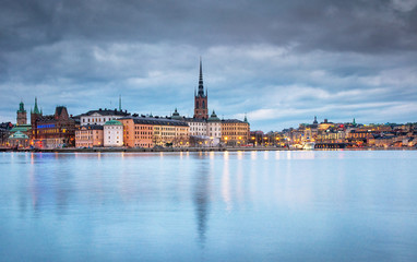 Naklejka na ściany i meble Old town of Stockholm, Sweden