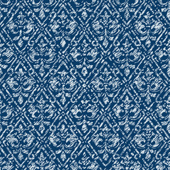 Abstract blue textured seamless patten.