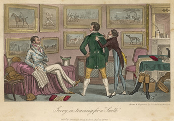 Fototapeta na wymiar Jerry - Tailor 1820. Date: 1820