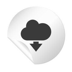 Runder Sticker - Wolke herunterladen