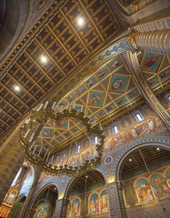 Fototapeta na wymiar Interior of Pecs Cathedral
