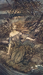 Myth - Mythology - Undine by River - obrazy, fototapety, plakaty