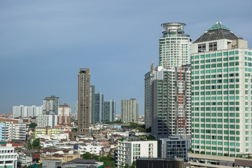 バンコク　ビル群　都市　都会