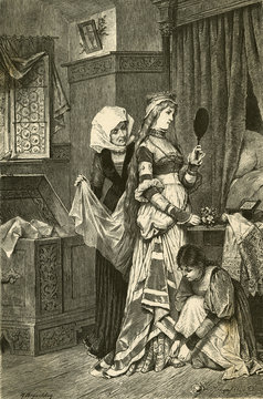Preparing Bride  16th century. Date: 16th century