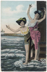 Bathing Beauties 1910. Date: 1910
