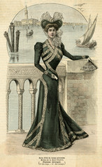 Green Dress 1899. Date: 1899