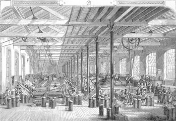 Rope Making Factory. Date: circa 1885
