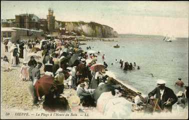 The Beach at Dieppe. Date: circa 1900