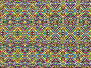 Rainbow Mosaic Background Pattern Illustration