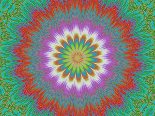 Kaleidoscope Star Mandala Flower