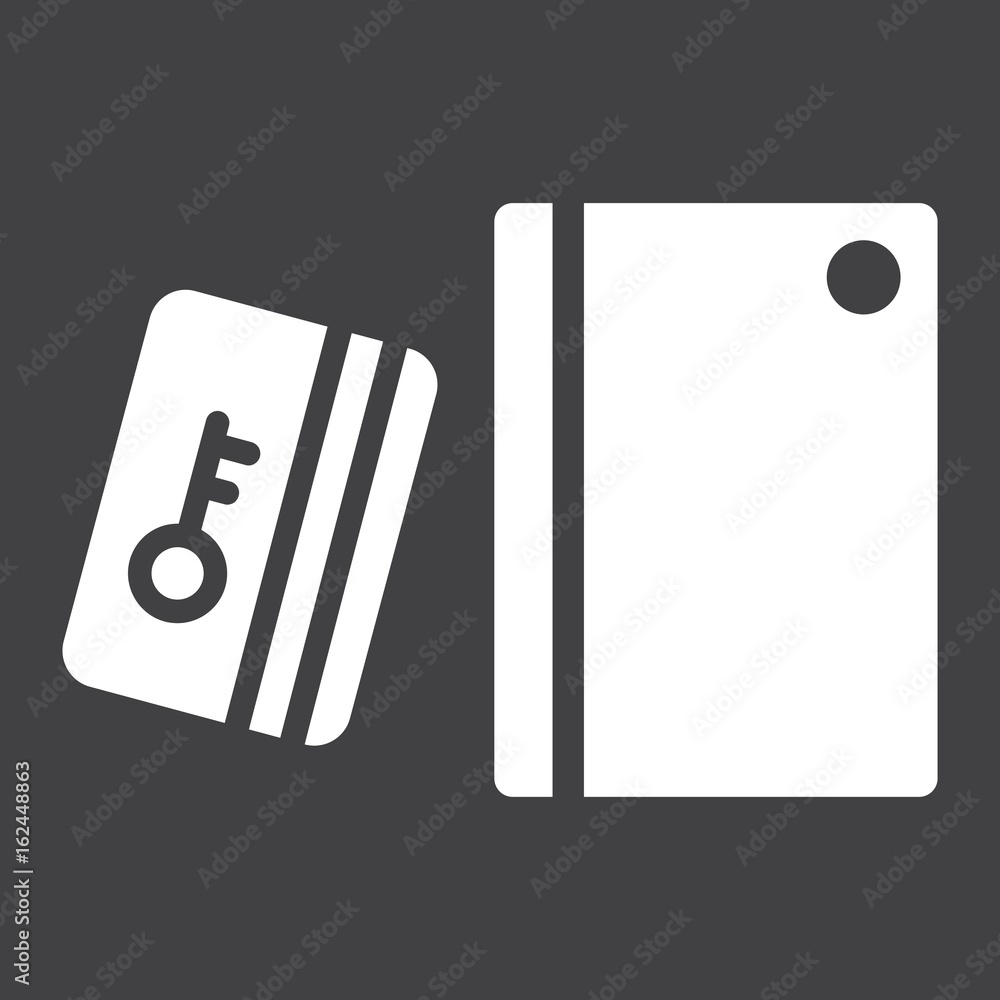 Aufkleber swipe card reader with keypad solid icon, security access and electronic lock, vector graphics a gly